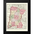 thumbnail image 2 of Walling 12x14 Black Modern Framed Museum Art Print Titled - Sullivan New Hampshire - Walling 1877, 2 of 5