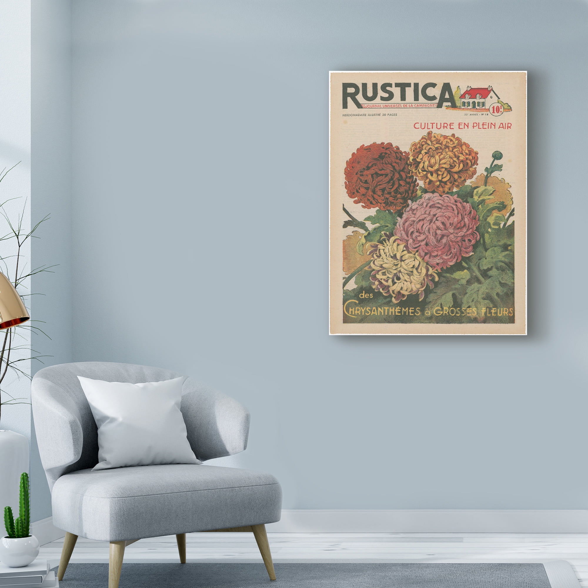 Trademark Fine Art 'Plantez des Chrysanthemums' Canvas Art by Unknown