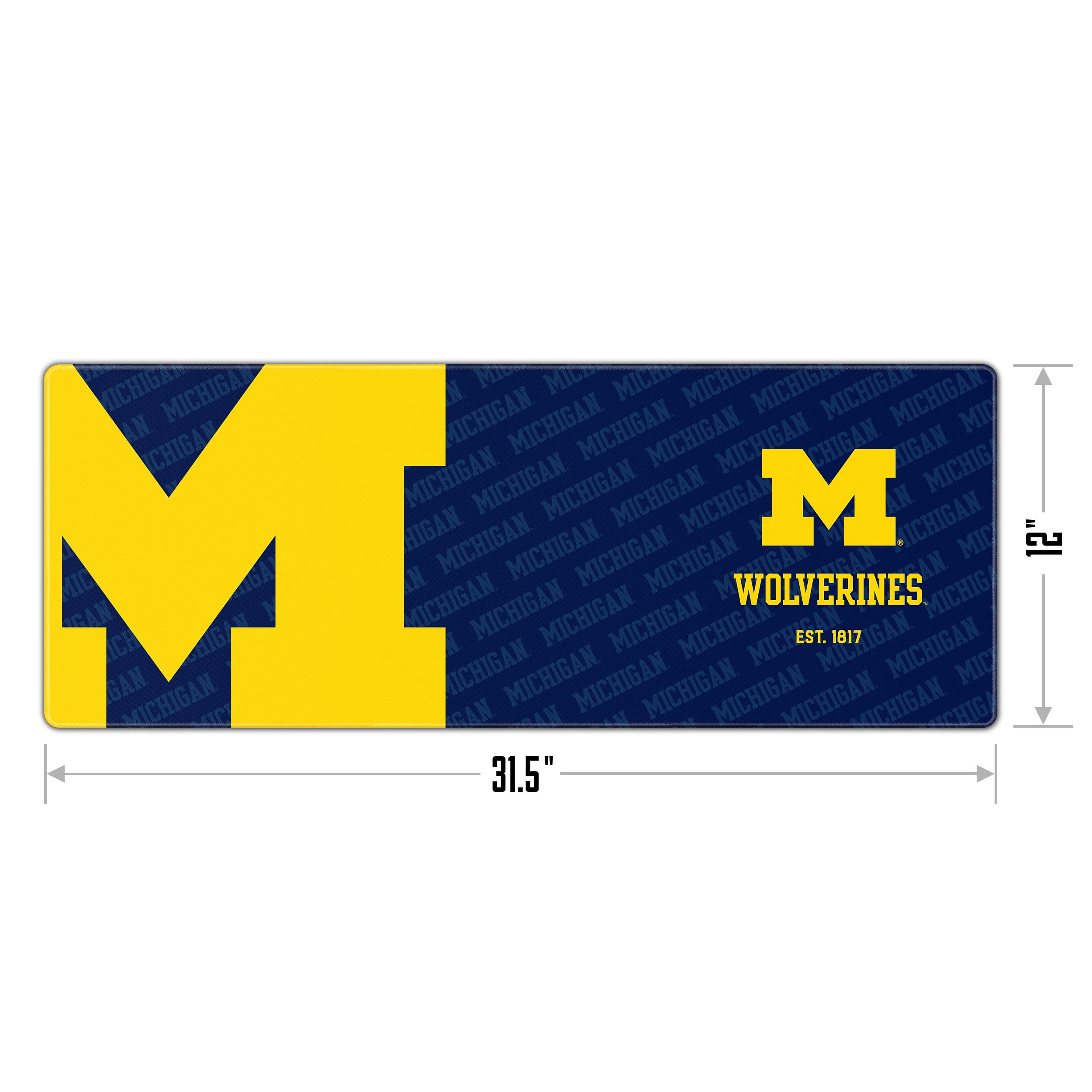 Michigan Wolverines Logo Series Desk Pad SMU
