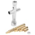 thumbnail image 2 of M3 Brass Hex Pillar Screw Nut Parts Kit， Mini Cross Wrench Socket Set Bolts Fastener Assortment with Hex Pillar, Nut and Cross Wrench Socket for Smart Car, 2 of 7