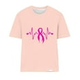 thumbnail image 4 of Kilaqueen Breast Cancer Awareness Shirts for Women Cancer Survivor Pink Ribbon Graphic Printed Short Sleeve Crewneck T-Shirt Inspirational Tops, 4 of 4