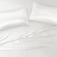 thumbnail image 3 of Comfort Classics Satin White Luxury 6 PC Sheet Set, California King - Wrinkle Free, 3 of 18
