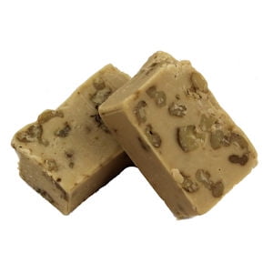 Chocolate Vanilla Fudge - Wockenfuss Candies Creamy Fudge - Vanilla Walnut, 1lb