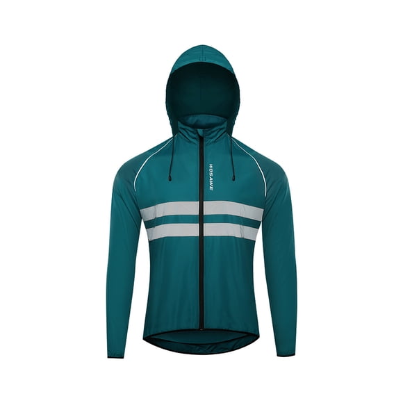 Soidarity Chaqueta de ciclismo abrigo con capucha para correr rompevientos chaleco reflectante a prueba de viento ropa impermeable moto mujer Type11 NO11