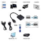 thumbnail image 5 of Cable de alimentación de audio compatible con HDMI a VGA convertidor macho hembra con + negro, 5 of 6