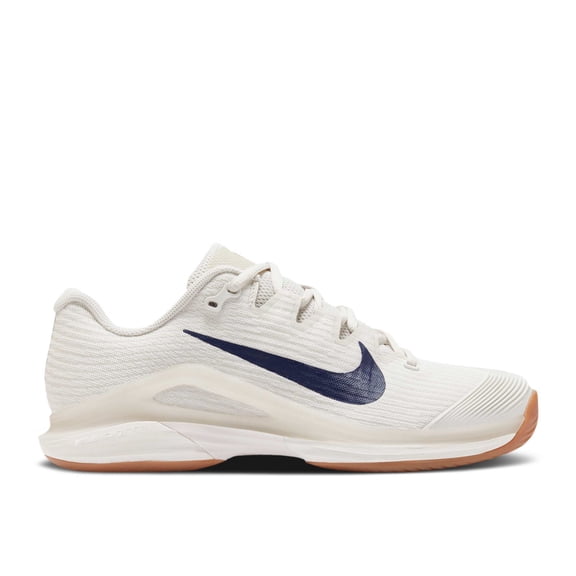 Nike Court Air Zoom Vapor 12 HC WMNS Shoes, Summit White/Phantom/Gum Medium Brown/Binary Blue, Size 6.5