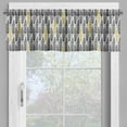 thumbnail image 4 of Ambesonne Feather Valance & Curtain, Style Art Tribal, 55"x45", Black White Mustard, 4 of 6