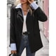 thumbnail image 5 of Chaquetas Blazer para Mujer, Chaqueta Casual de Oficina, Larga, con Frente Abierto Negro XL, 5 of 10