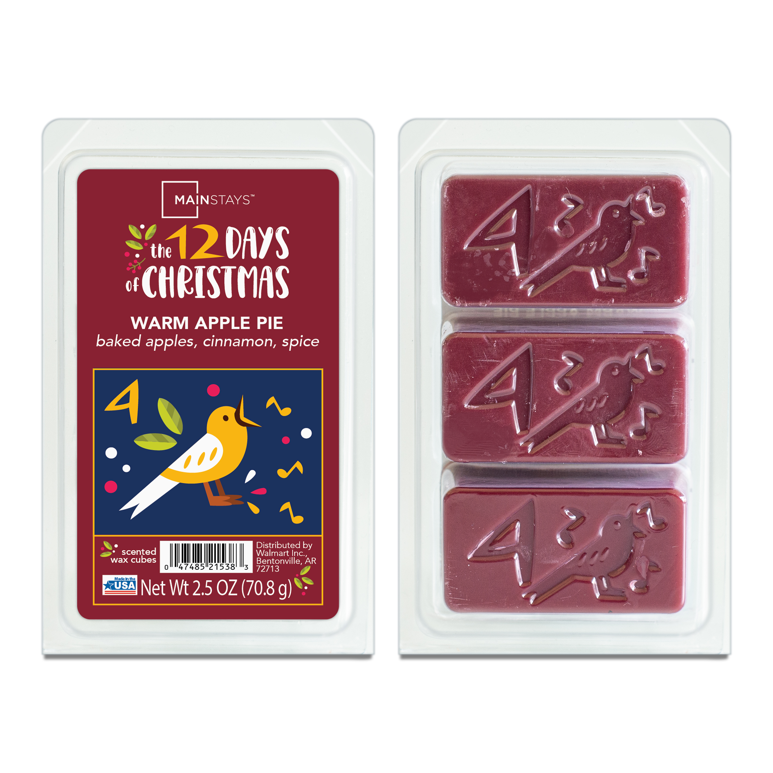 Mainstays 12 Days Of Christmas, Snow Berries Scented Wax Melts, 1.25oz -  Day 9 