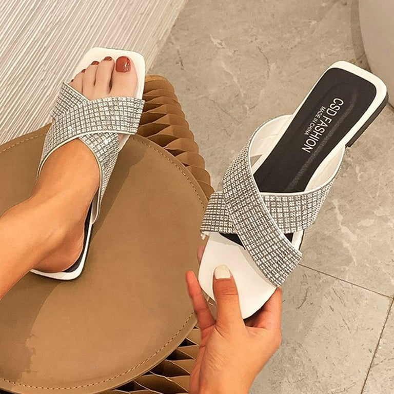 Ladies cheap fringe sandals