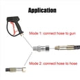 thumbnail image 2 of 10X High Pressure Washer Swivel Joint 3/8 Inch Pressure Washer Hose Fittings 360 Degree Rotation Connector Car Washing, 2 of 7