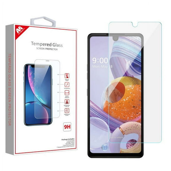 LG Stylo 6 Screen Protector Premium Glass HD Clarity ShockProof Tempered Glass LCD Screen Protector Guard Clear 2.5D Curved Edge [Case Friendly][Anti- Fingerprint] Tempered Glass For LG STYLO 6