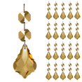 thumbnail image 1 of Adorno colgante GOLDENHAITAI, 38 mm, cristal, hoja de arce, 20 unidades, 1 of 5