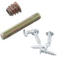 thumbnail image 6 of 4pcs Leg Fixing Mounting Plates Level M8x50 Metal Dowel Screws Screws For Securely Furniture Sofas Chair Coffee Table, 6 of 9