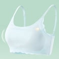 thumbnail image 2 of Loopsun 10 to 16 Years Girls Seamless Sports Soft Wireless Training Bra Blue, 10-12 Years, 2 of 5