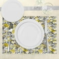 thumbnail image 3 of Ambesonne Geometric Place Mats Set of 4, Sketchy Circles, Standard Size, White Beige, 3 of 6