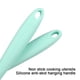 thumbnail image 3 of Sistema antiadherente del cookware del silicón de dos colores de 2 espátulas de la cocina, cuchara, colador, espátula para freír, 3 of 5