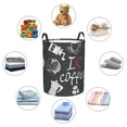 thumbnail image 6 of Xecao I Love Coffee Print Laundry Hamper Basket,designed for Blanket Storage and Nursery Clothes in the Bedroom, 6 of 8