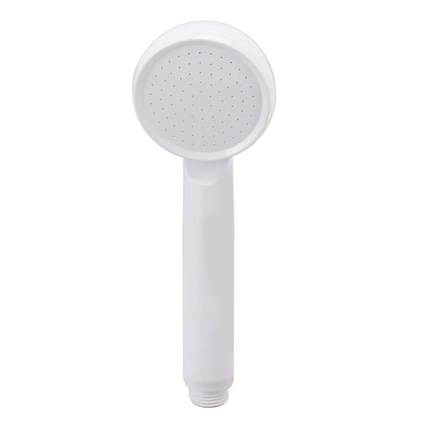 Cabezal de ducha de lluvia de mano con proceso de horneado simple y grueso con mango ergonómico para baño blanco