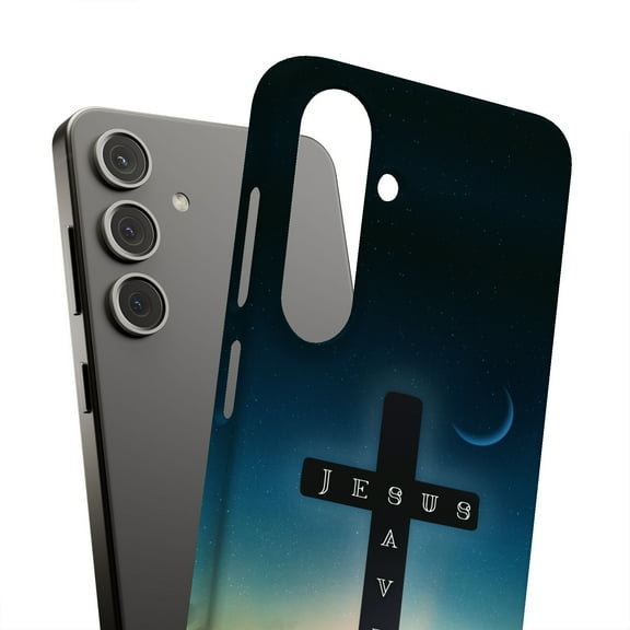 For Samsung Galaxy S10, Hard Shell, Jesus Saves 2 Print, USA