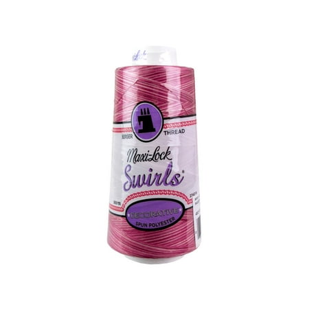 UPC: 0036771709965 | A&E Maxi Lock Swirls Thread 3000yd RaspberryVanlla