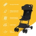 thumbnail image 5 of ShaHa Foldable Baby Stroller, Lightweight Toddler Travel Stroller for Airplane Has Swivel Front Wheels, 1-Step Brake, Sun Canopy and Reclining Backrest, Compact Umbrella Stroller Holds up to 40 lbs, 5 of 5
