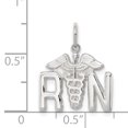 thumbnail image 2 of Sterling Silver Nurse Symbol Charm QC143 (16mm x 18mm), 2 of 3