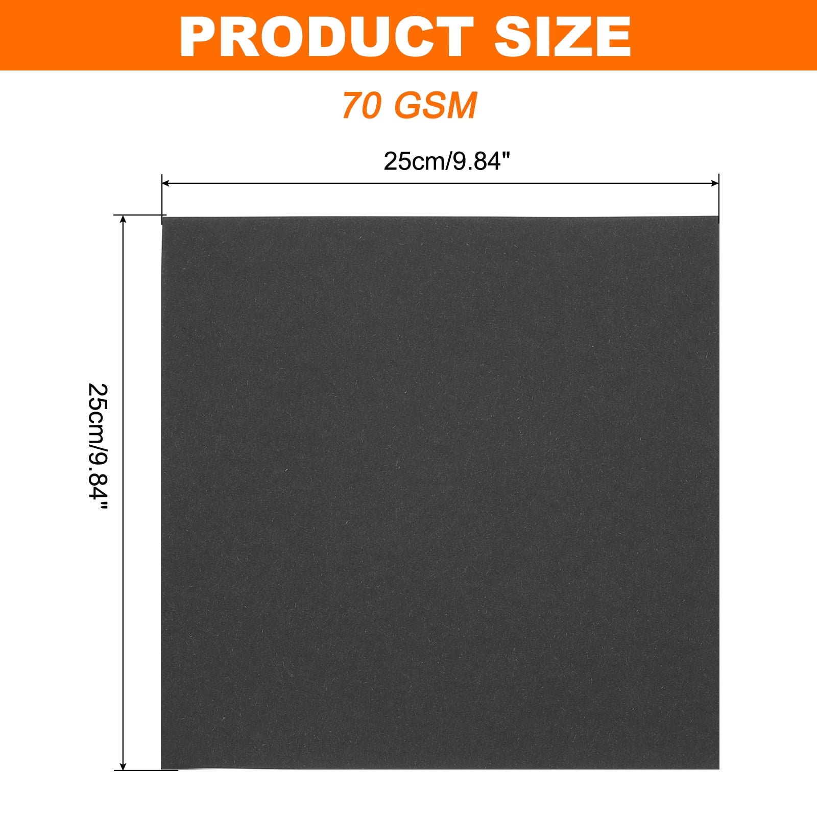 Uxcell 75 Sheets Origami Paper Double Sided 10x10 Inch(25x25cm) 70GSM Origami Paper Square Sheet Easy Fold for Beginners DIY Arts Crafts Projects, Black