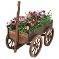 thumbnail image 1 of Patiojoy Jardinière d'Extérieur en Bois avec Roues Décor, 1 of 9