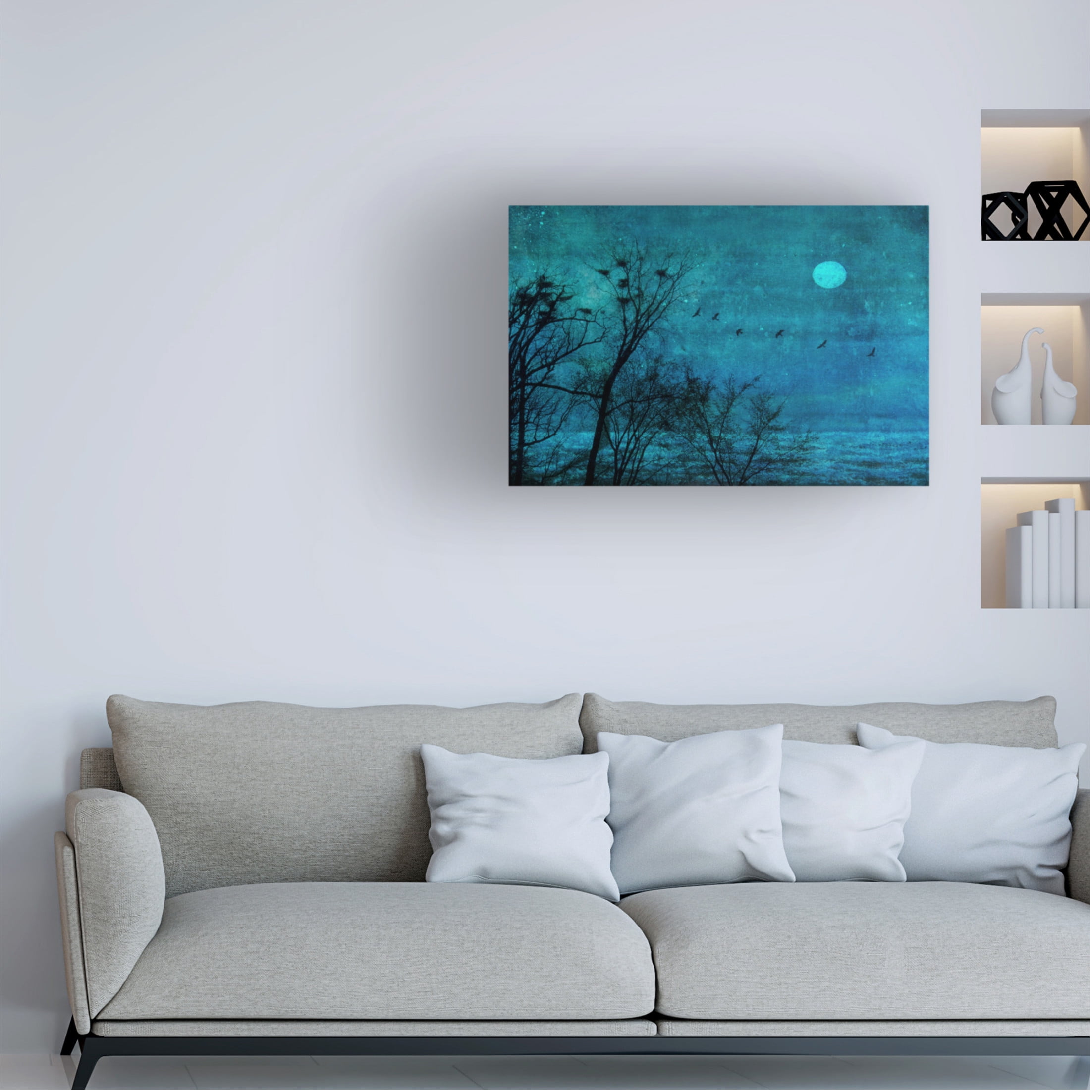 Canvas Wall Art - Nel Talen 'Birds Of Passage' Wall Art for Living Room, Bedroom, or Office Décor by Trademark Fine Art - 47 x 30 Inches