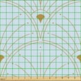 thumbnail image 2 of Ambesonne Art Deco Fabric by the Yard Upholstery, Pale Blue Classic Scales, 10 Yards, Pale Blue Sand Brown, 2 of 5