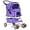 Purple, variant on GREOKL Embark on Effortless Adventures with the Ultimate Pet Stroller! This Versatile Cat and Dog Cage Stroller Doubles as a Travel-Ready Folding Carrier, Merging Safety, Blue