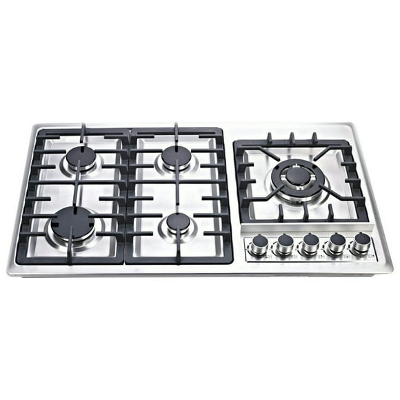 Parrilla Empotrable a Gas Disa Home disa 5 Quemadores-Lateral Encendido Electrónico Acero Inoxidable 86 x 50 cm