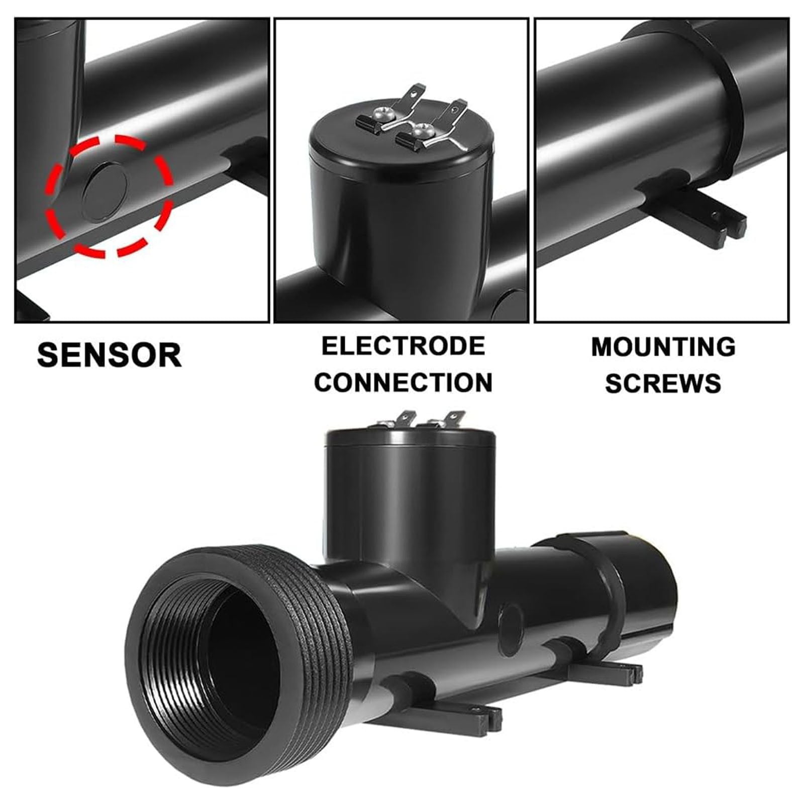 Pool Ionizer,4CH4002-R Power Ionizer Replacement Chamber for Pool Treatment System,Fit for Above-Ground Pool, Hot Tub/Spa,In-Ground Pool (4CH4002-R)