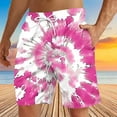 thumbnail image 2 of DDAPJ pyju Men's Hawaiian Shorts Trendy Summer Beach Shorts for Men Elastic Waist Drawstring Shorts with Pockets on Sale Multicolor M, 2 of 8