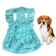 thumbnail image 2 of WORGEOUS Vestido de flores de encaje para perros Falda de gasa Mascotas para perros y gatos Cat Dresses - Talla XL (Azul), 2 of 8