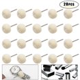 thumbnail image 1 of Ensemble de Roues de Polissage en Coton Doux 3/32 Tige Buff Roues Outils Rotatifs Accessoires Lot de 20 Pcs, Puissant, 1 of 4