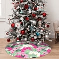 thumbnail image 5 of Yiaed Orchids Flowers Print Christmas Tree Skirt , Tree SkirtsTree Mat for Christmas Winter Holiday Indoor Decorations-, 5 of 7