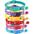 thumbnail image 6 of XXS Dog Collar with Bell,(1/2-Pack ) Flower Love Cat Collars with Bells Girl Cute Fancy Puppy Collars with Bells for XXS XS Tiny Little Kitten Pet Female Dogs,Neck 7-12 Inch, 6 of 6