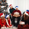 thumbnail image 6 of Ludolm Santa Hat Sequin Christmas Hat for Adult Party Hat for New Year Xmas, 6 of 7