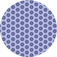 thumbnail image 1 of Ahgly Company Machine Washable Indoor Round Transitional Deep Periwinkle Purple Area Rugs, 6' Round, 1 of 7