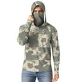 thumbnail image 4 of OGLCCG Men's Hooded Sun Shirts with Mask UPF 50+ Sun Protection Fishing Hiking Shirts Camouflage Printed Long Sleeve Rash Guards Cooling Hoodies, 4 of 7