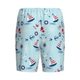 thumbnail image 4 of Picia Sailboats Anchors Pajama Shorts for Men, Men's Pajama Bottoms, Sleepwear,Short Pajama Pants-Medium, 4 of 9