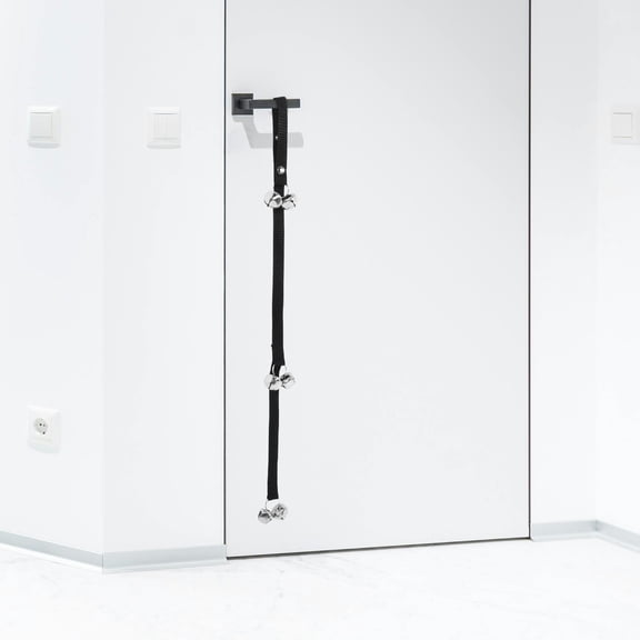 PENIKOKO Dog Door Bell for House Training and Pet Training, Wear Resistant, Black, 1 Set