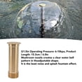thumbnail image 4 of Cabezales De Boquilla De La Fuente, Boquilla De La Campana De Latón Exhibición De Rociador De Agua De Champiñones, Cabezal De Rociado De Agua Brillante De 360 ​​grados, 4 of 7