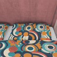 thumbnail image 3 of Juego de cama retro abstracto, funda nórdica geométrica, funda nórdica colorida, única, 3 of 6