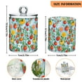 thumbnail image 5 of Yayeee 2 Pack Qtip Holder Bathroom Cotton Swab Canister with Lid Clear Dispenser Set, Various Tomatoes, 5 of 6