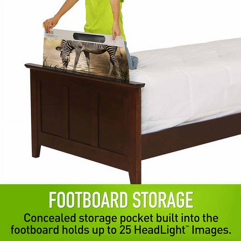 LightHeaded Beds Shaker Full Bed, Chocolate