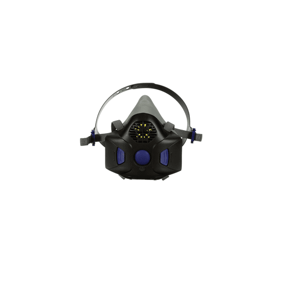 3M Secure Click Half Facepiece Reusable Respirator with Speaking Diaphragm HF-803SD, Large