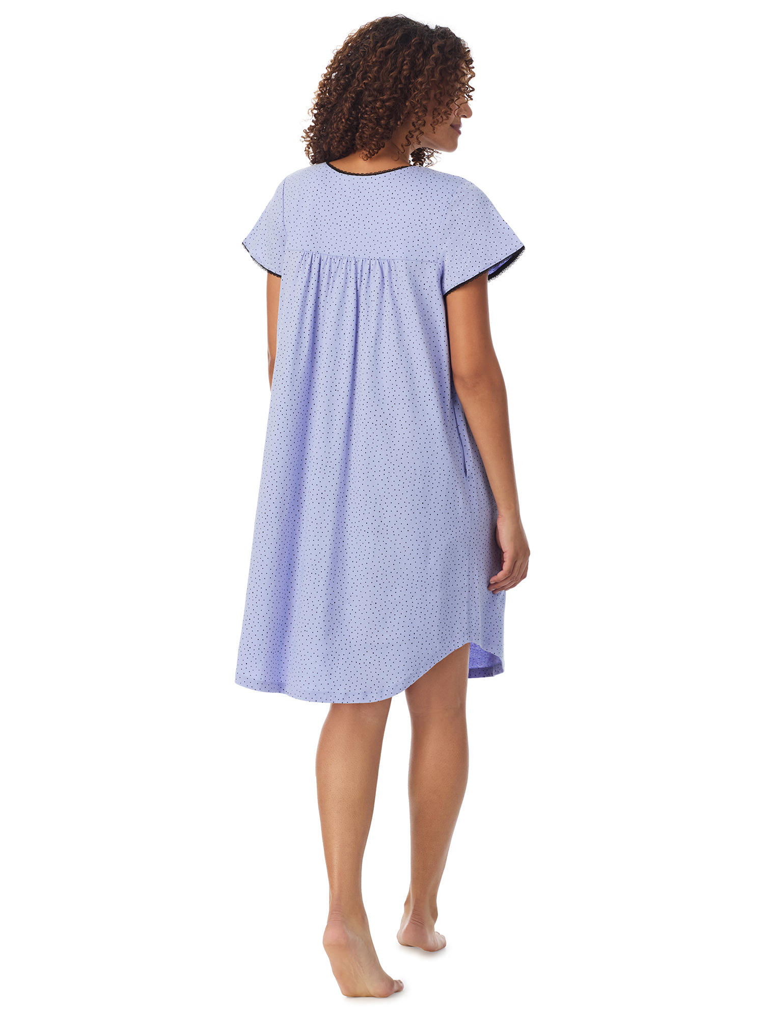 Aria 100% Cotton Short Sleeve Scoop Neck Nightgown with Pockets, Women’s sizes S-5X